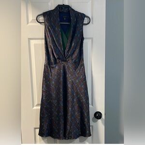 Ted Baker London- Women- silk black/green/black dress - 2